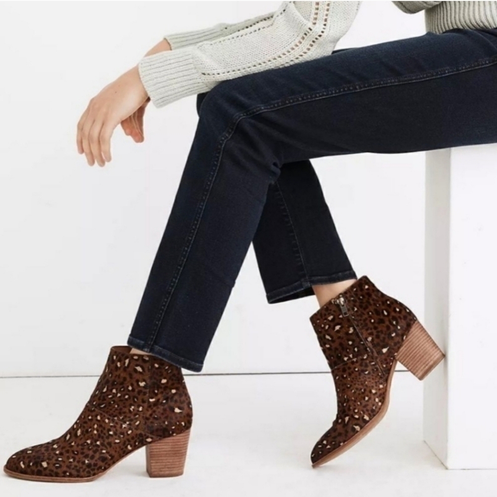 Madewell Rosie Calf Leather Ankle Booties –Pre-Owned Excellent 6-1/2 - Picture 3 of 8